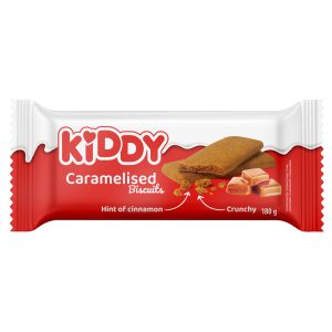 Traškūs karamelizuoti sausainiai KIDDY, 180 g