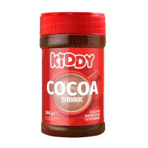TIRPUS KAKAVOS GĖRIMAS KIDDY 10 VITAMINŲ + KALCIS, 400 G